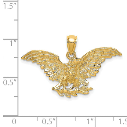 14K Eagle with Wings Spread Charm