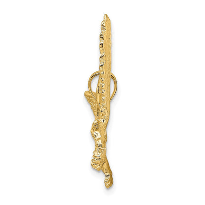 14K Eagle w/Beak Touching Claws Charm