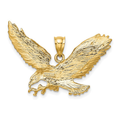 14K Eagle w/Beak Touching Claws Charm