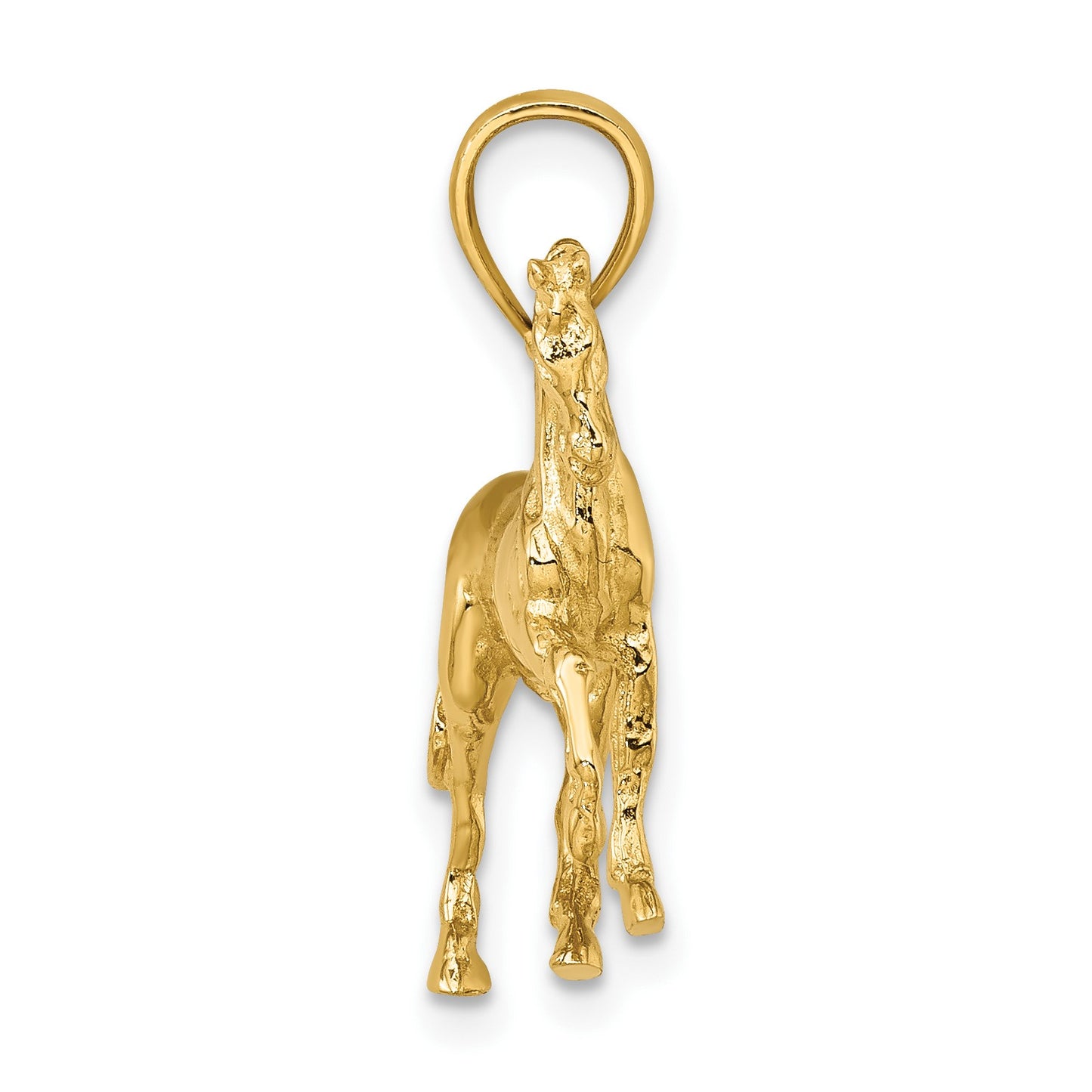 14K 3-D Horse Charm