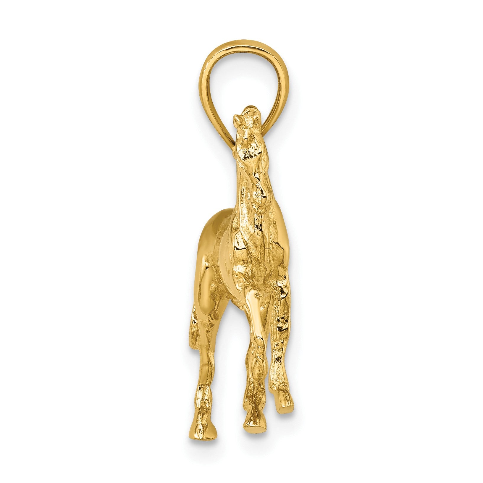 14K 3-D Horse Charm