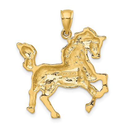 14K Rearing Horse Charm