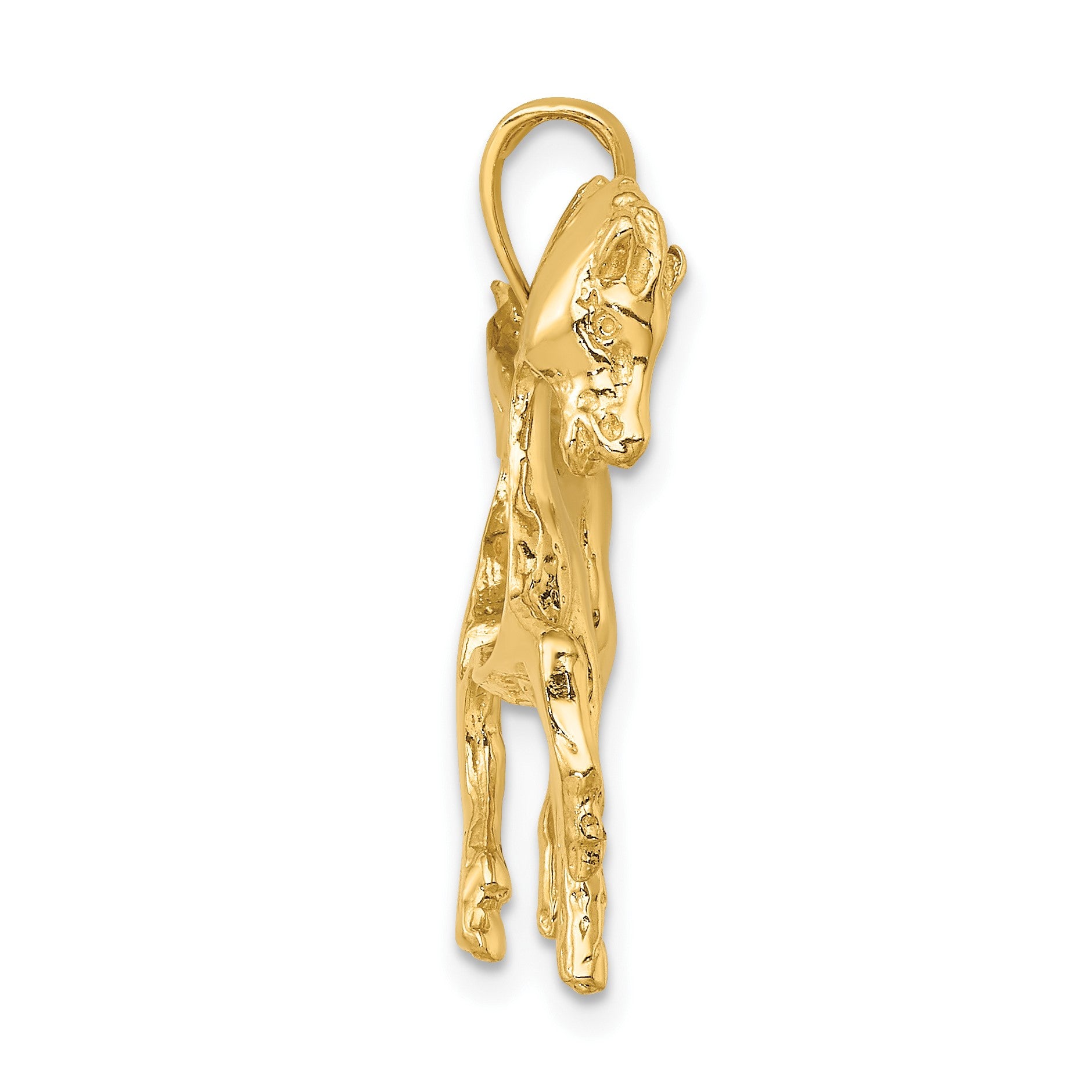 14K Cantering Horse Charm