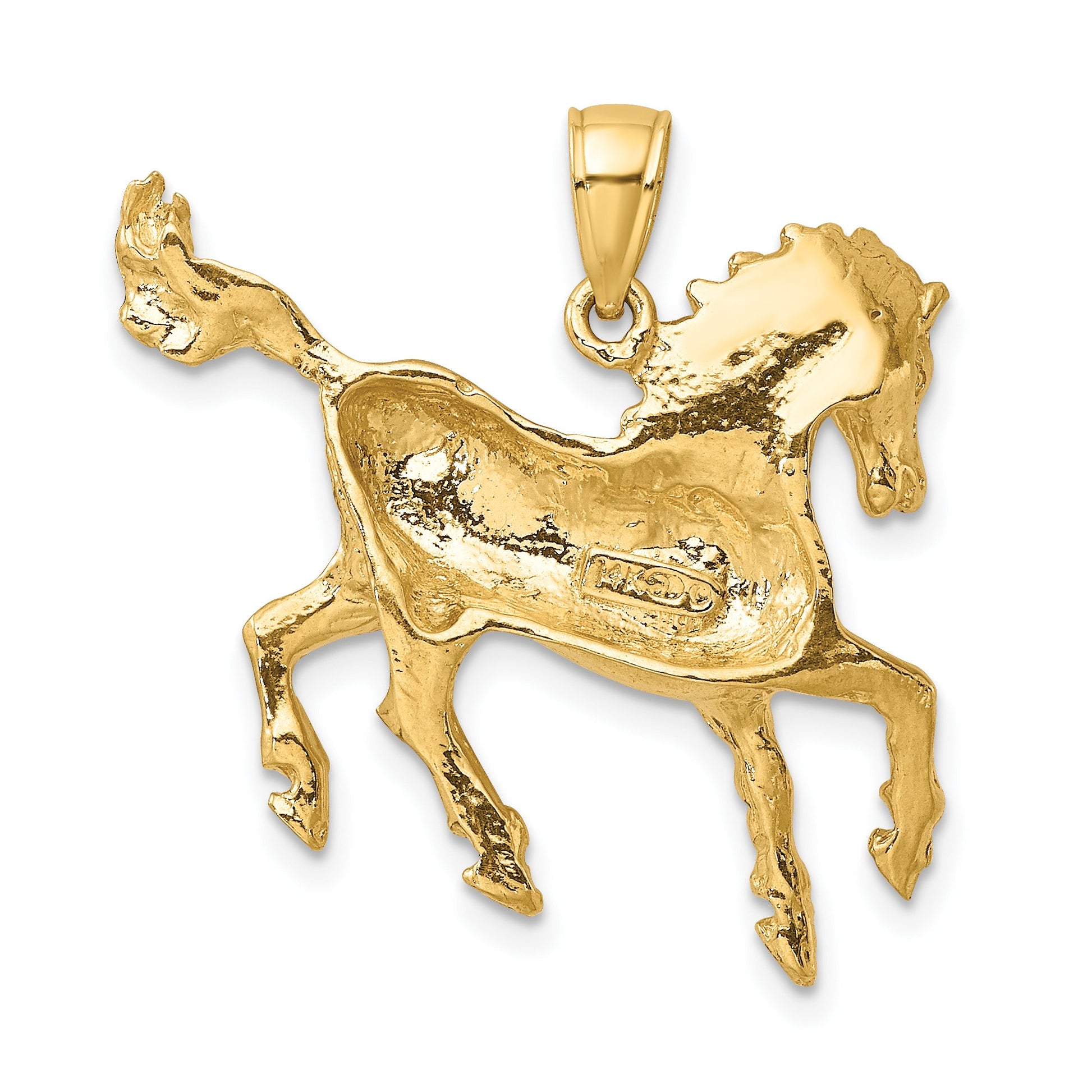 14K Cantering Horse Charm