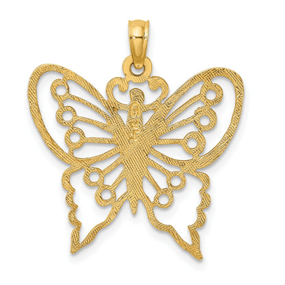 14K Cut-Out Butterfly Charm