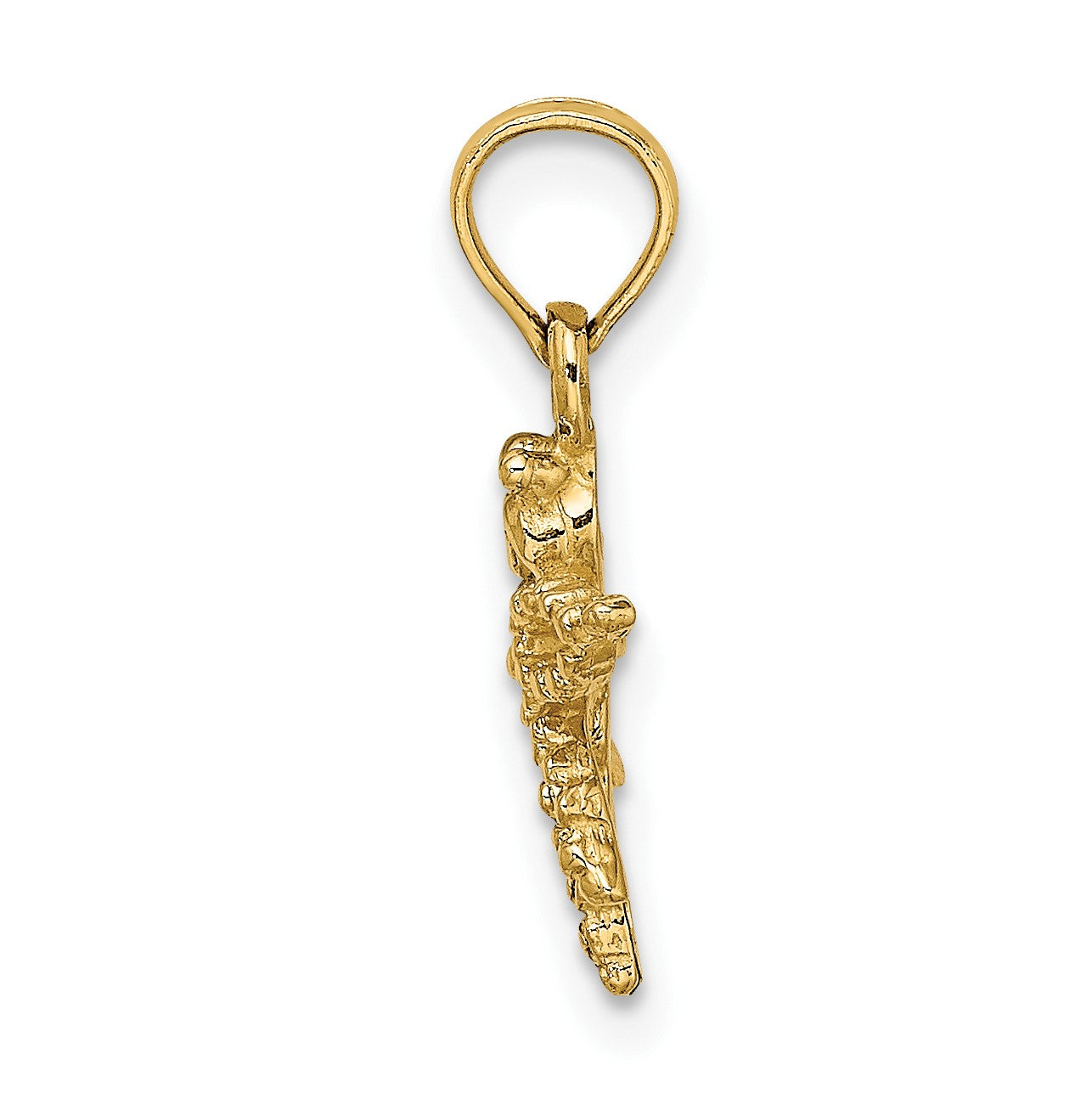 14K 2-D Mini Dragonfly with Cut-out Wings Charm