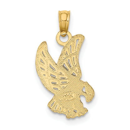 14K Eagle Landing Charm