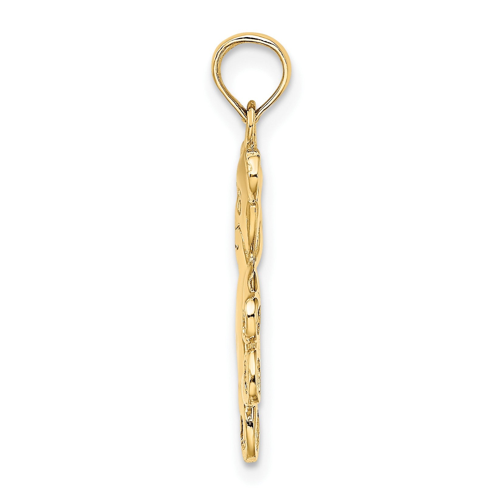 14k Reversible Teddy Bear Charm