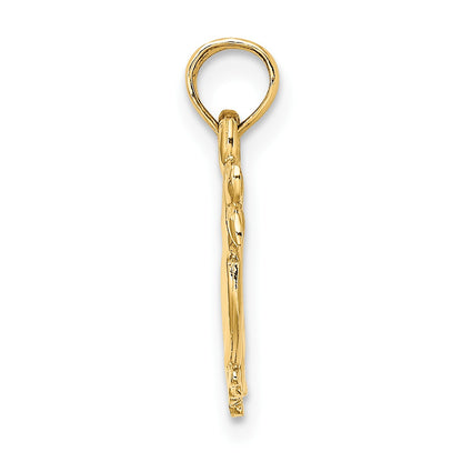14K 3-D Two Ducks Charm