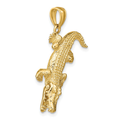 14K 3-D Alligator with Moveable Mouth Charm