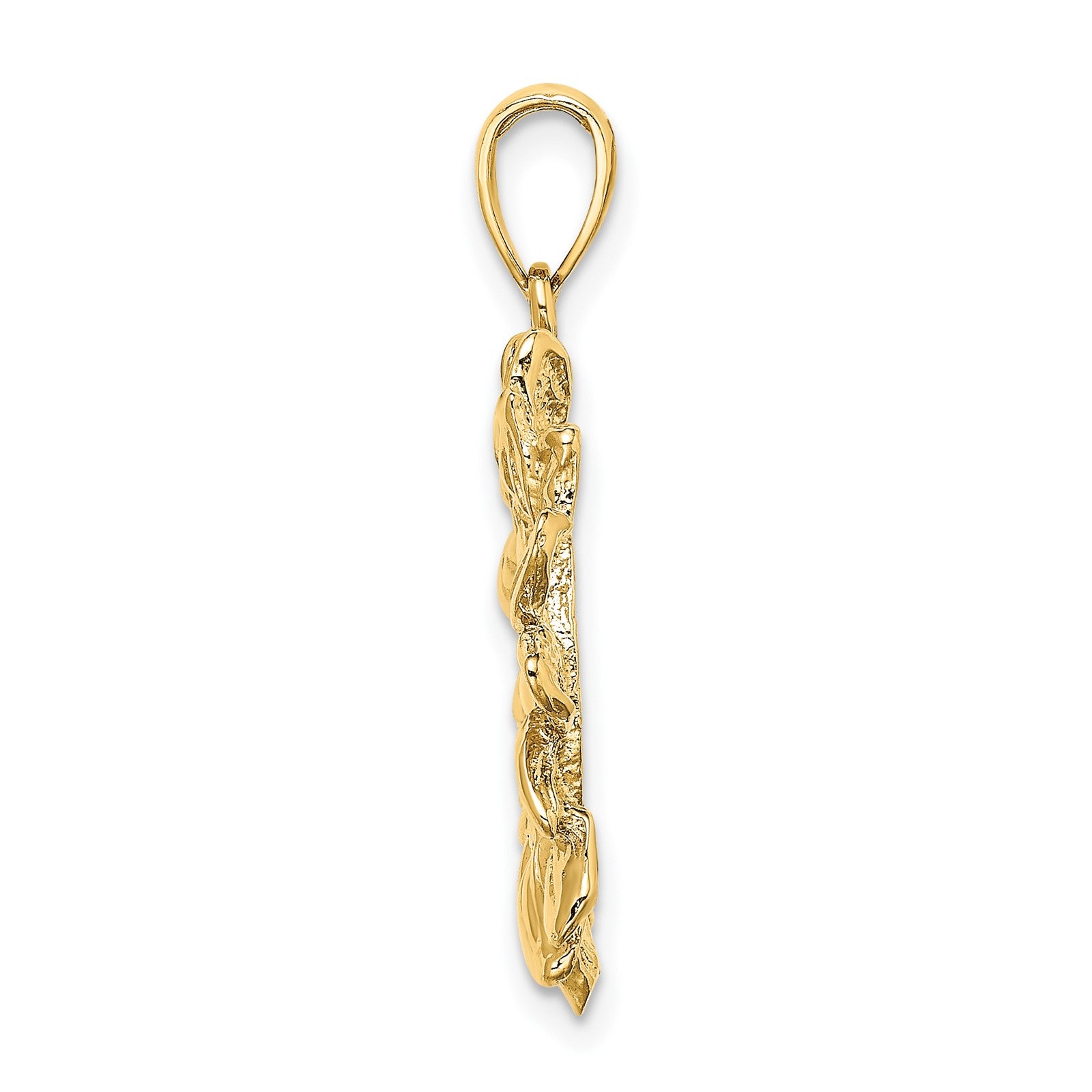14K Smiling Sun Charm