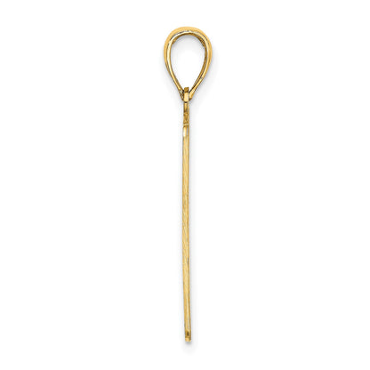 14K Rectangular Engravable Center Charm