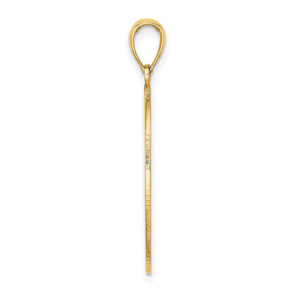14K Floral Oval with Engravable Center Charm