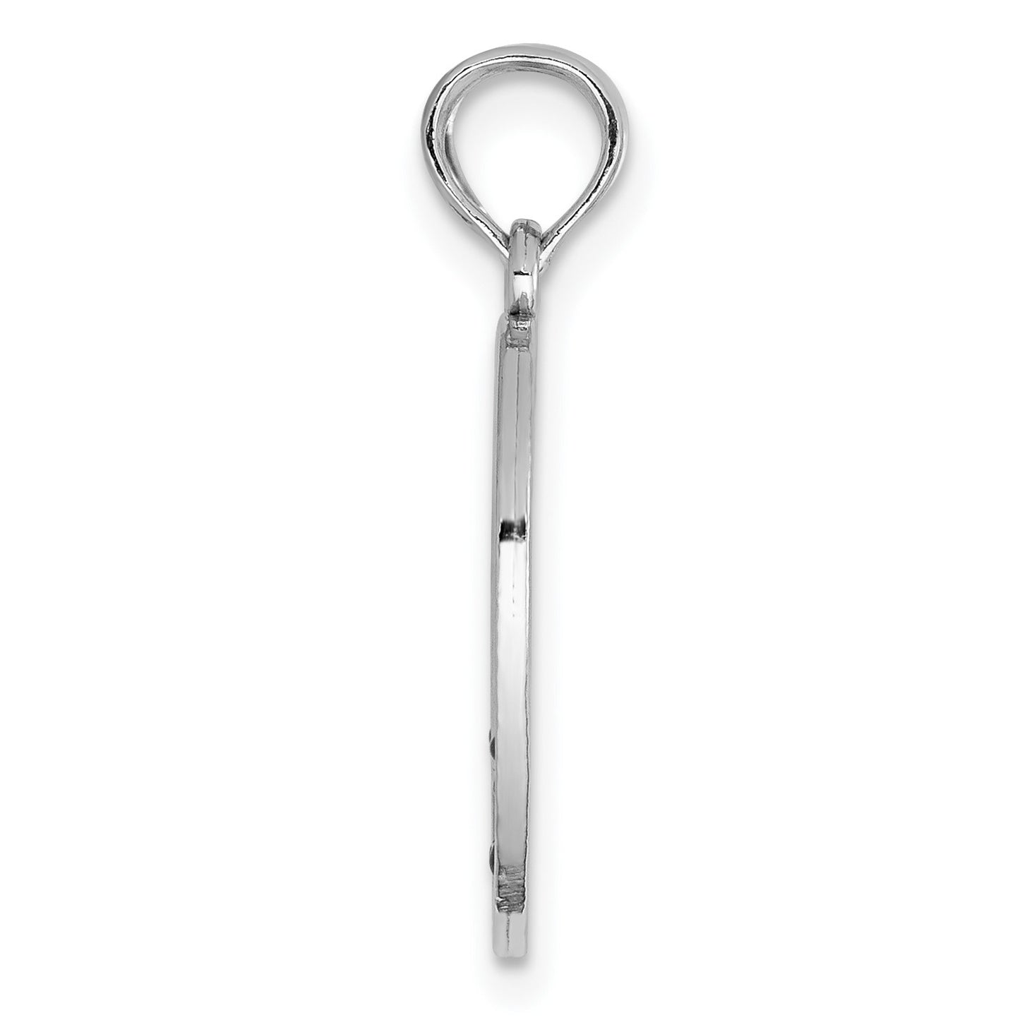 14K White Gold Enameled BIG-LITTLE SISTER 2-Piece Break-Apart Heart Charm