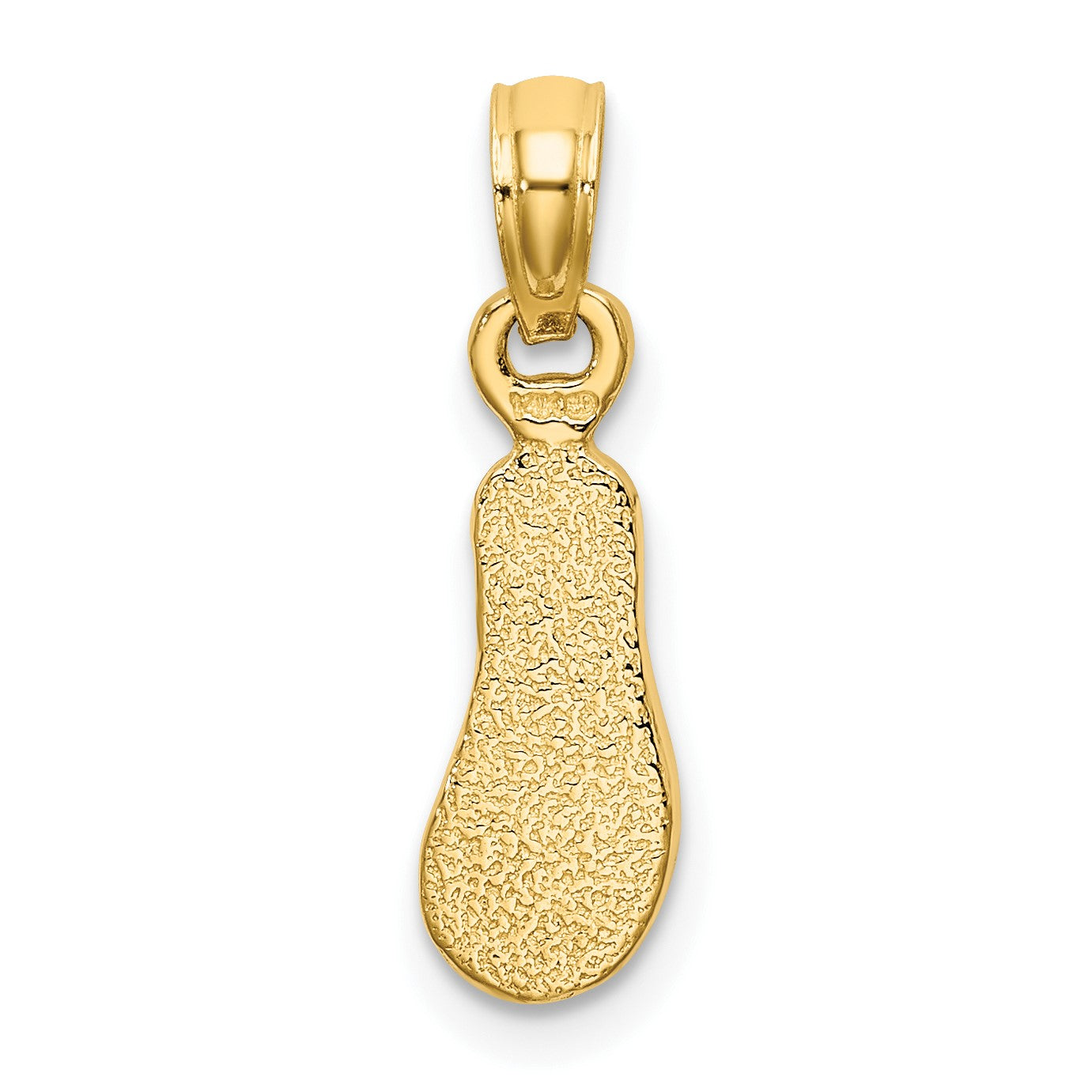14k  3-D Multi-Color Enamel Single Flip-Flop Charm