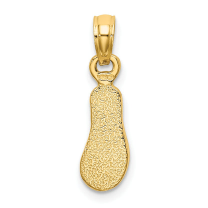 14k  3-D Multi-Color Enamel Single Flip-Flop Charm