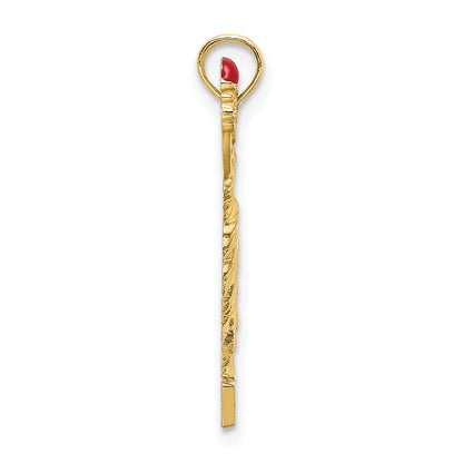 14K with Enamel Flame Statue Of Liberty NEW YORK Charm