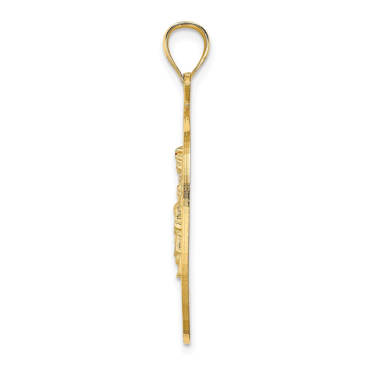14K NEW YORK Apple with New York Skyline and Statue of Liberty Charm