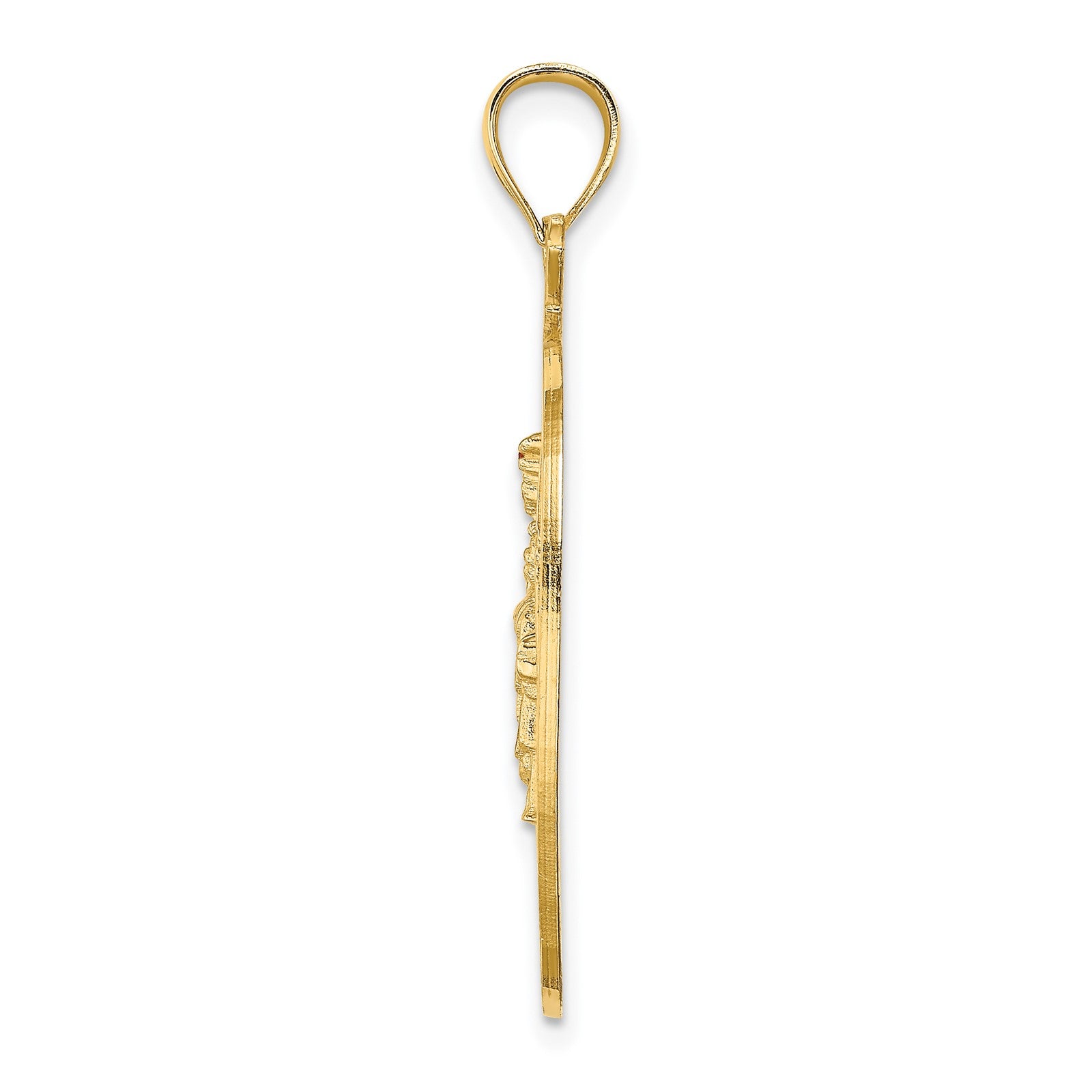 14K NEW YORK Apple with New York Skyline and Statue of Liberty Charm