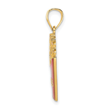 14K Red and Yellow Enameled French Fries Charm