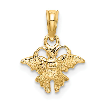 14K Enameled Mini Pink Butterfly Charm