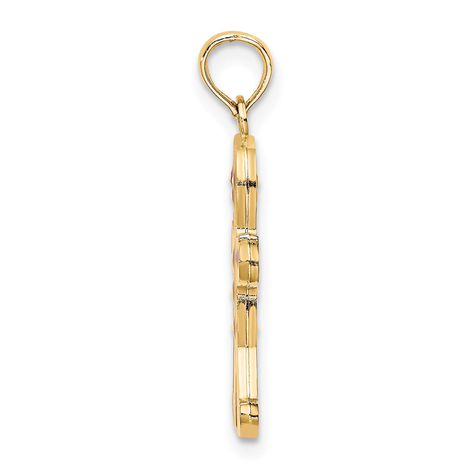 14K 3-D Enameled Gingerbread Man Charm