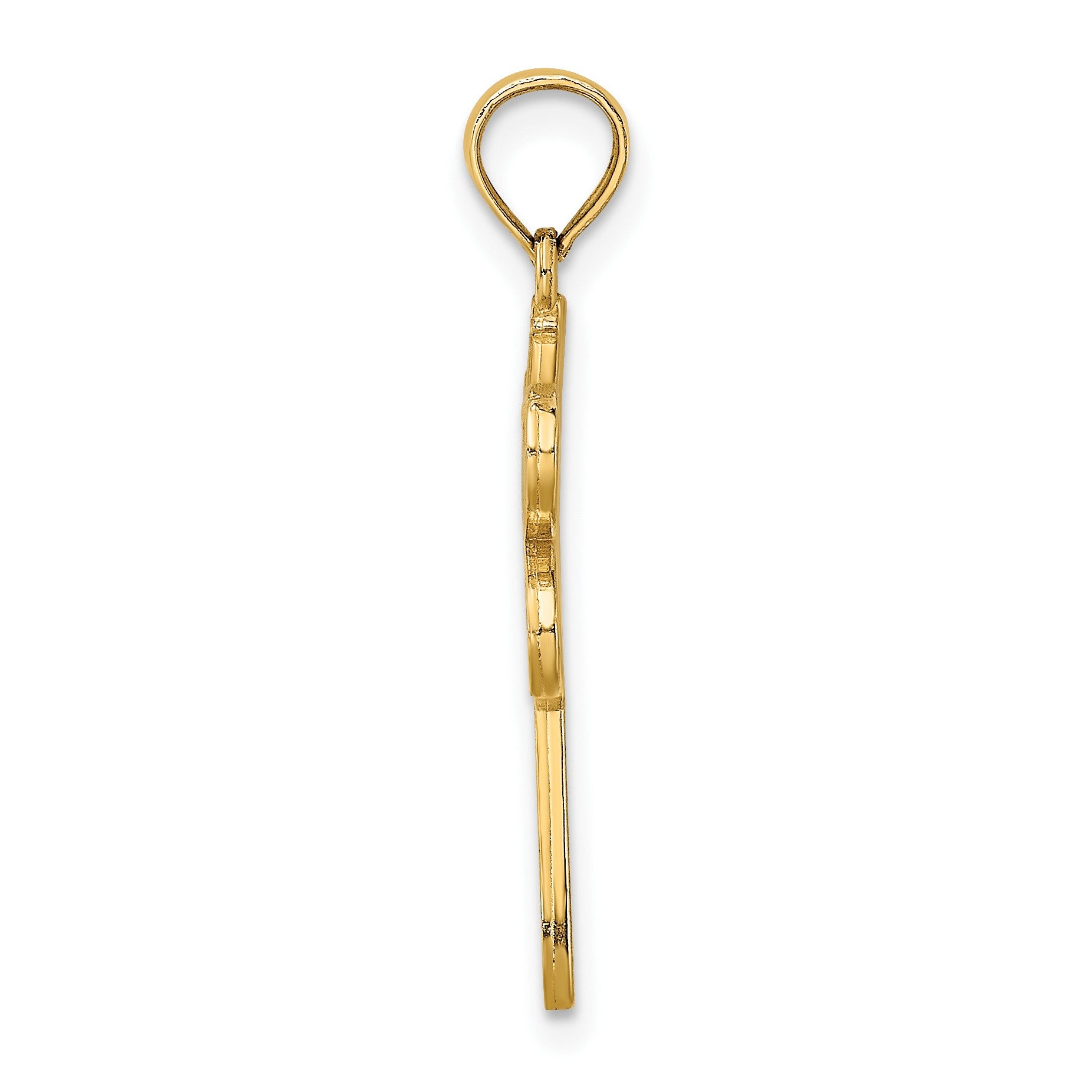 14K Multi-Color Enamel Dragonfly Charm