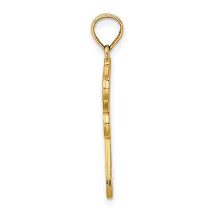 14K Multi-Color Enamel Dragonfly Charm