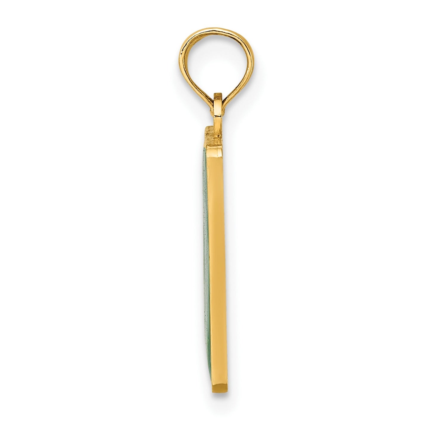 14K EXIT 0 / CAPE MAY with Green Enamel Charm