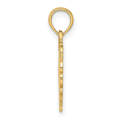 14K LOVE In Heart Charm