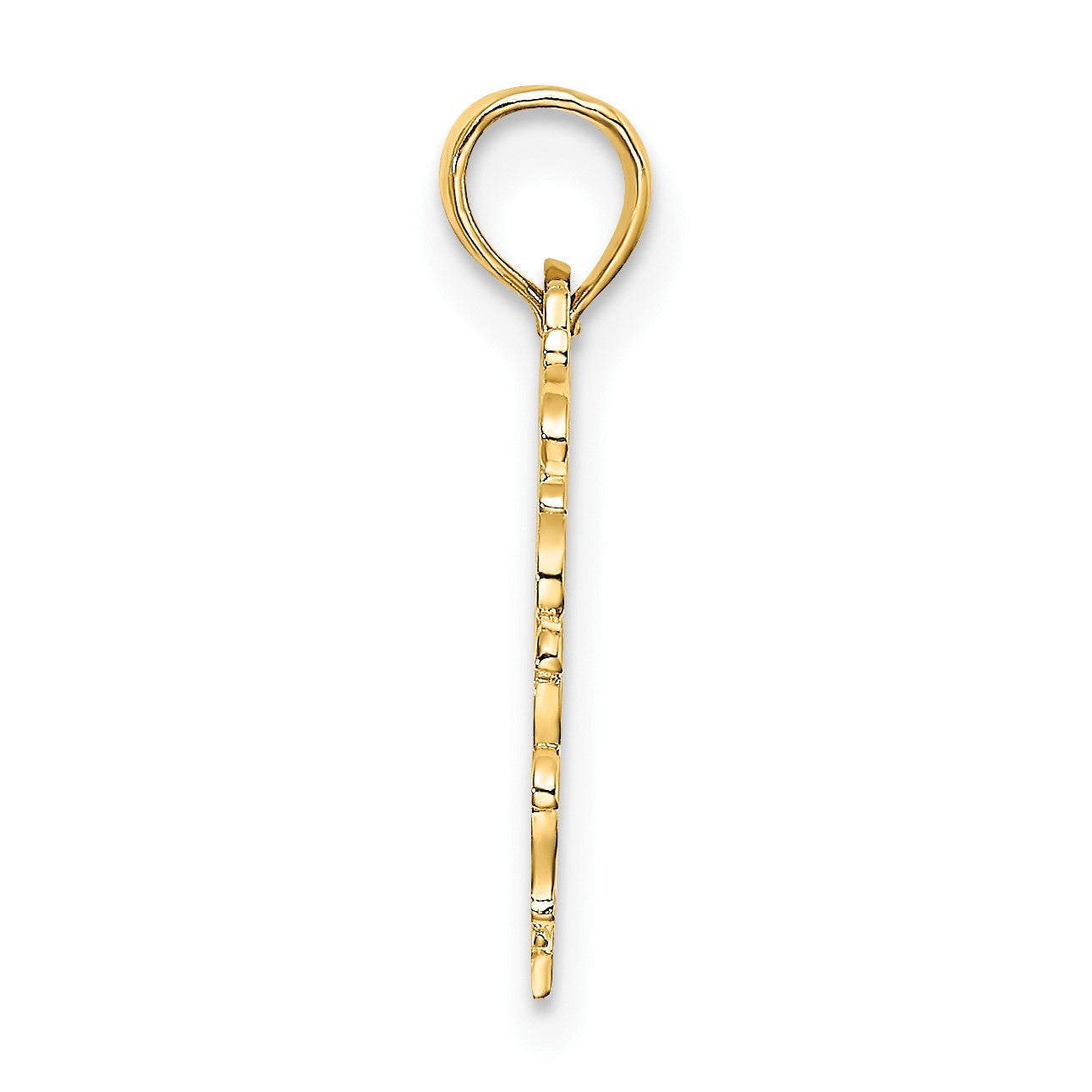 14K Heart with Lace Border Charm