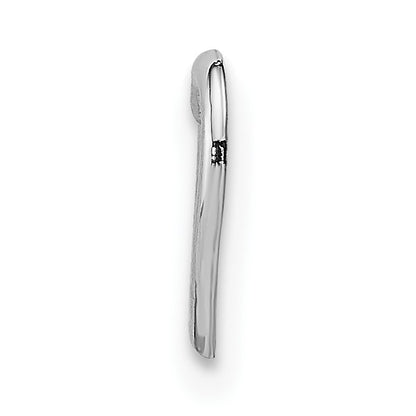 14K White Gold Mini Floating Heart Slide