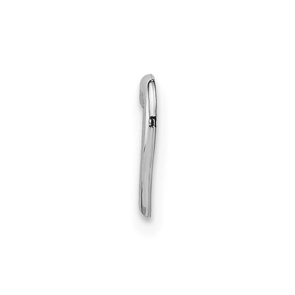 14K White Gold Mini Floating Heart Slide