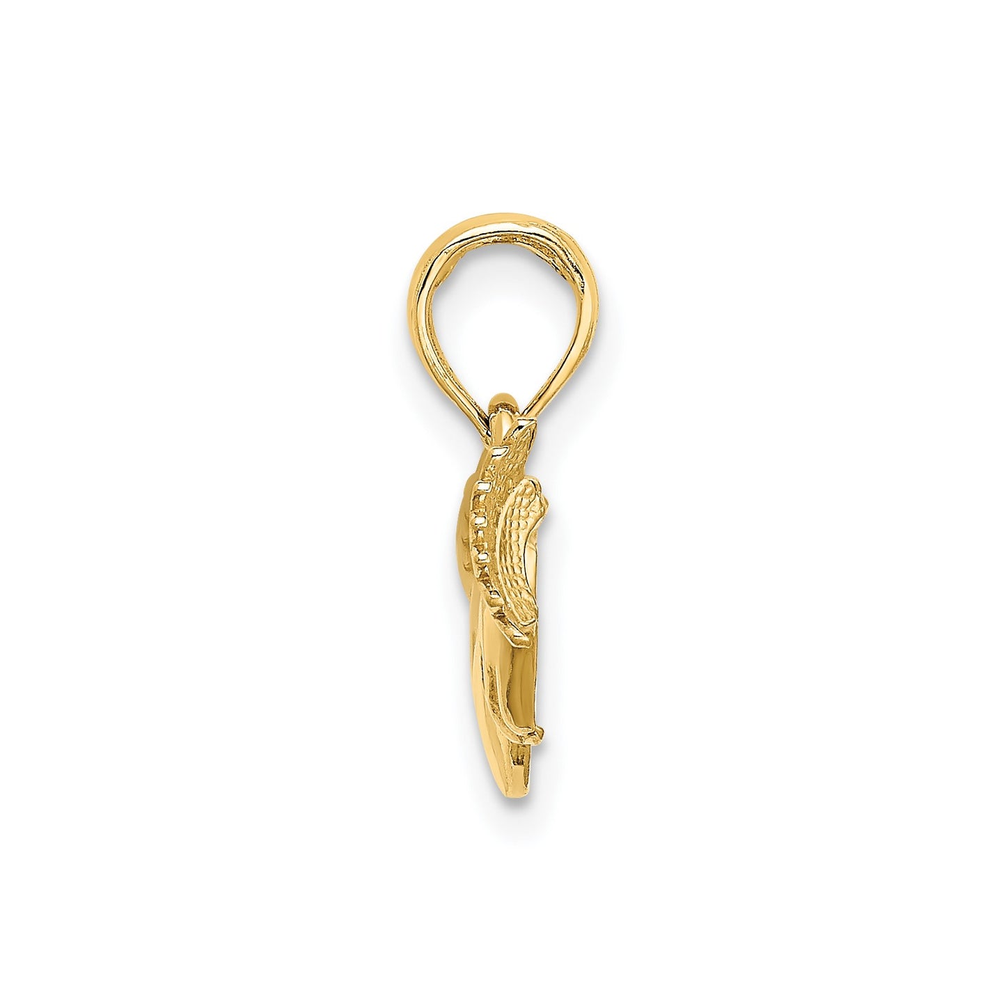 14K Hands Holding Heart Charm