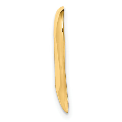 14K Large Floating Heart Chain Slide