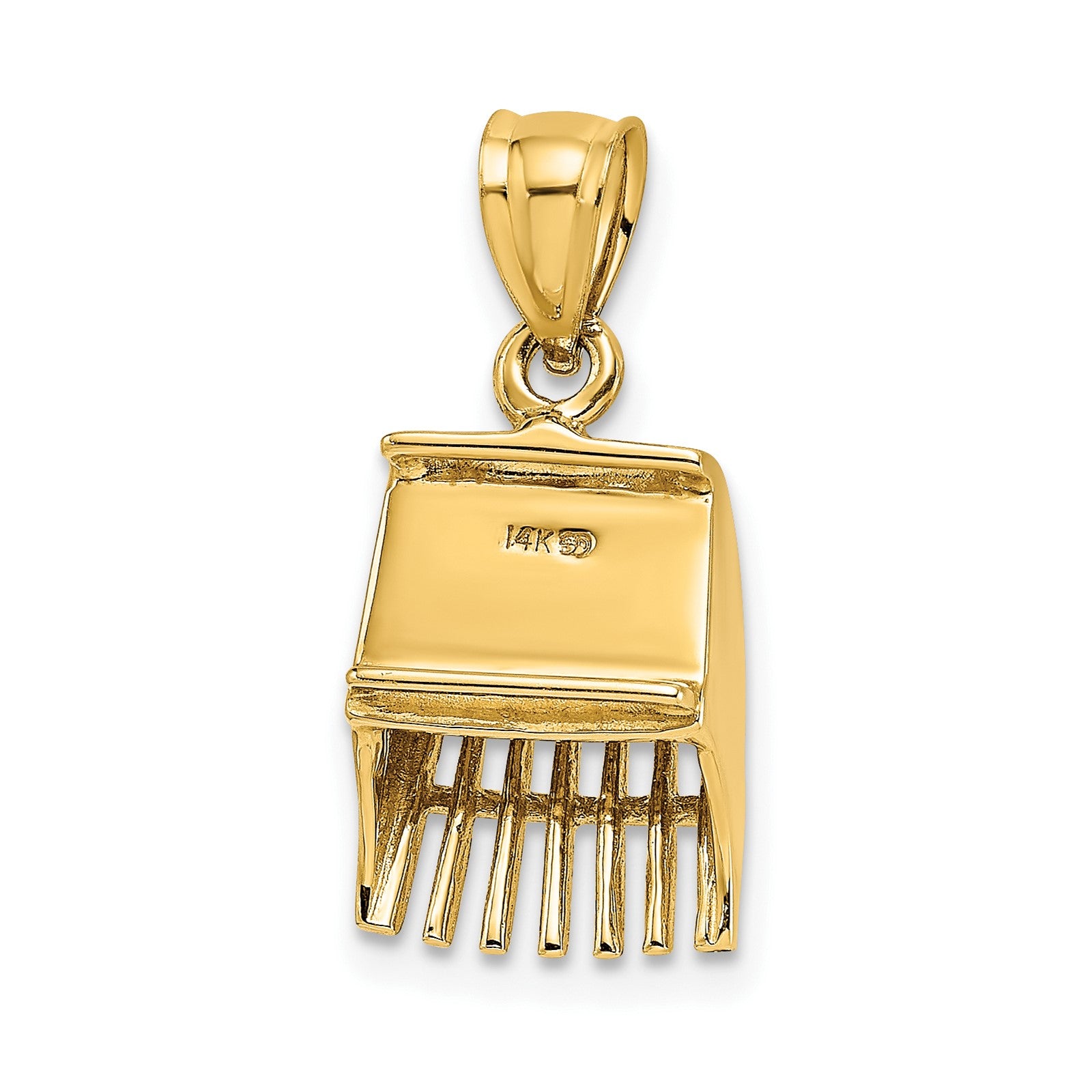 14K 3-D Cranberry Scoop Charm