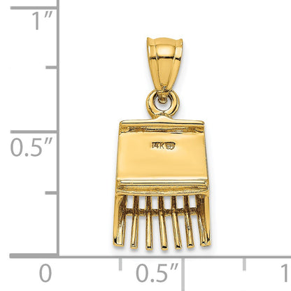 14K 3-D Cranberry Scoop Charm
