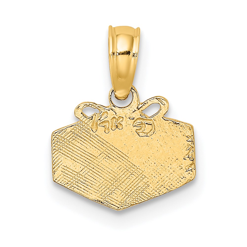 14K Wrapped Gift Box Charm