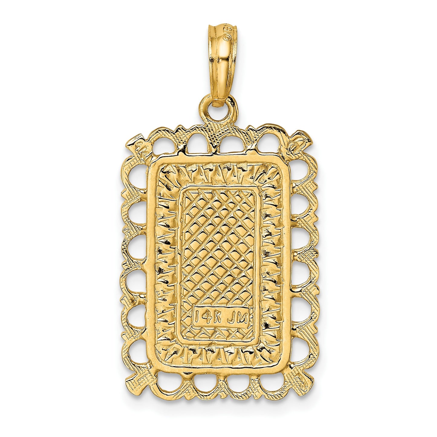 14K King of Spades Playing Card Charm