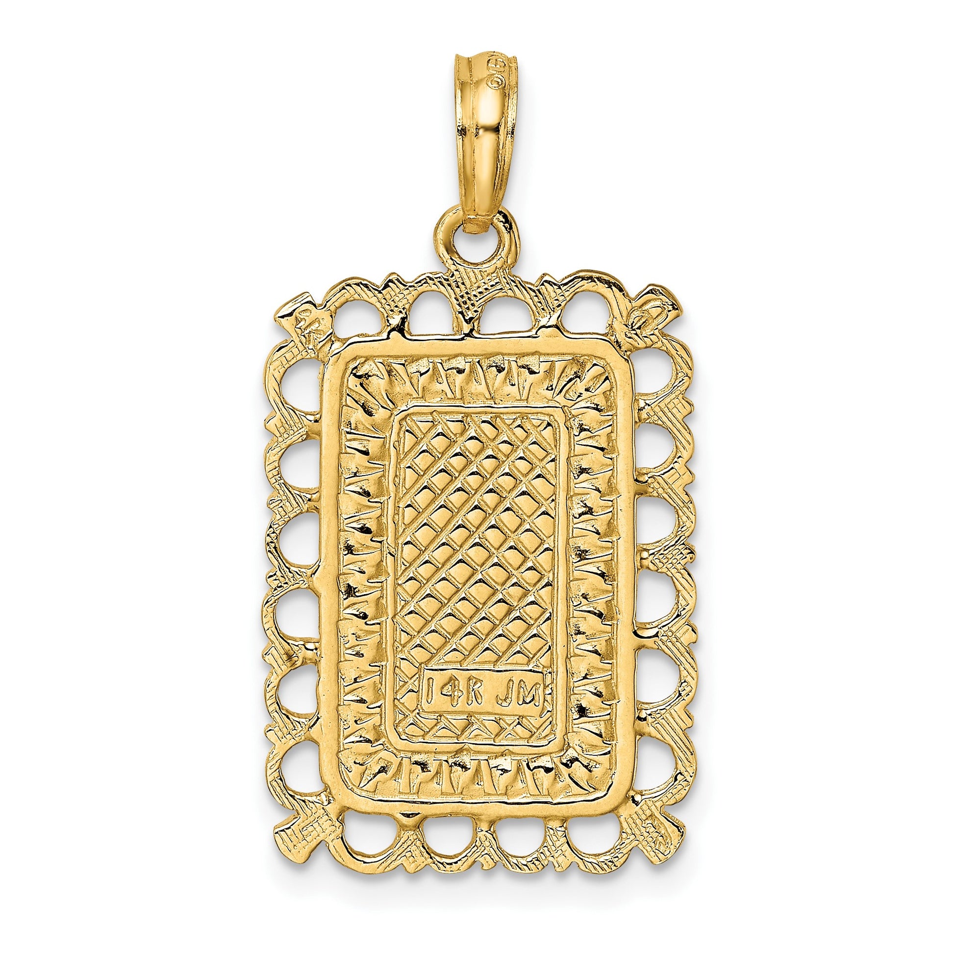 14K King of Spades Playing Card Charm