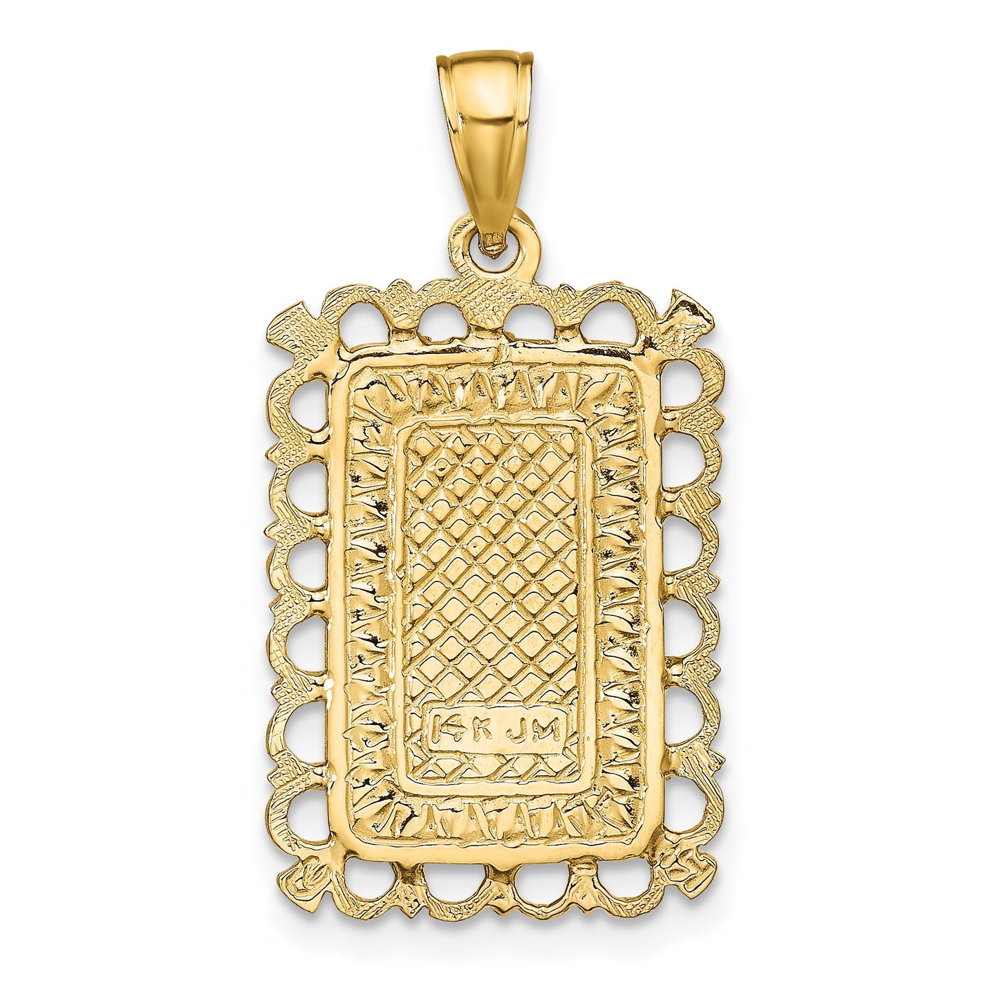 14K Jack of Hearts Playing Card Charm