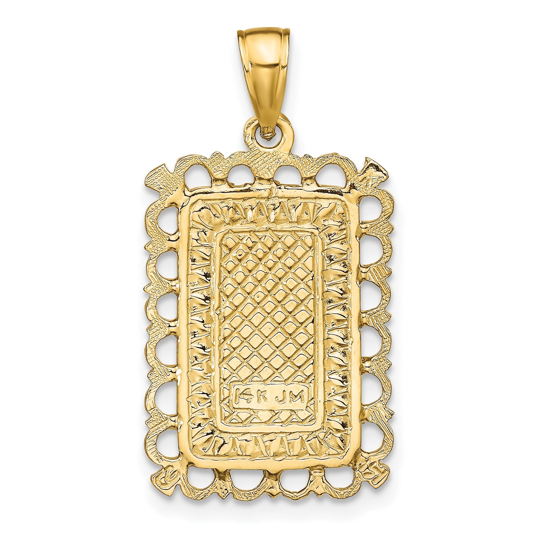 14K Jack of Hearts Playing Card Charm
