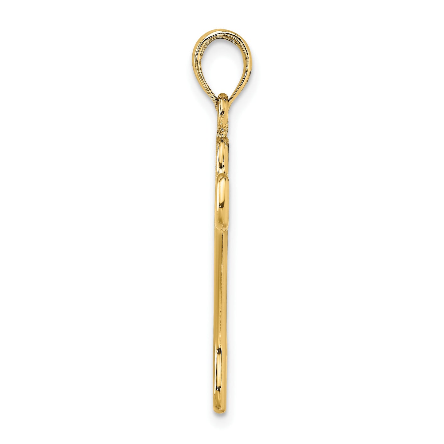 14K Cut-Out Polished Dog Bone Charm