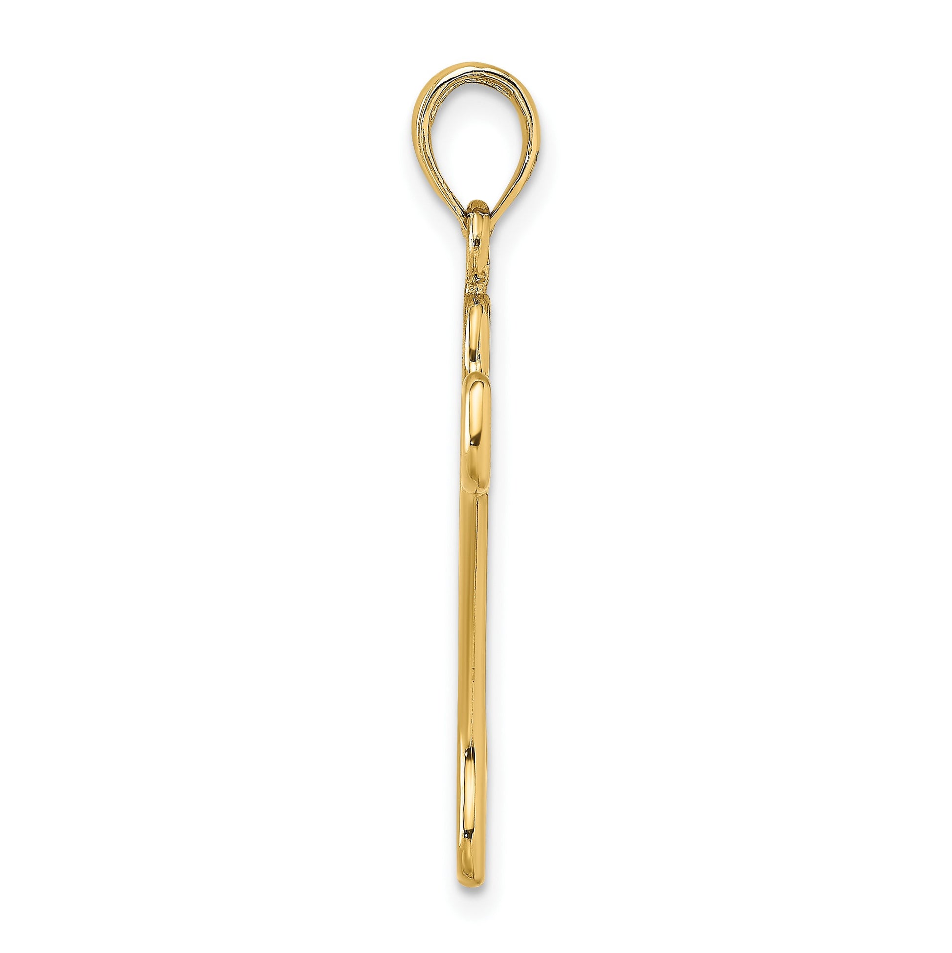14K Cut-Out Polished Dog Bone Charm