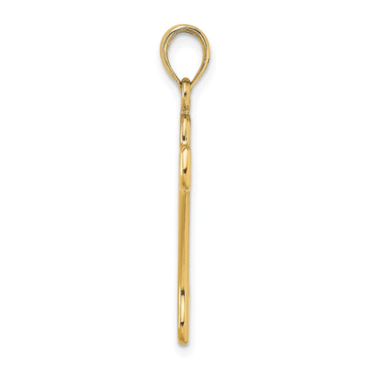 14K Cut-Out Polished Dog Bone Charm