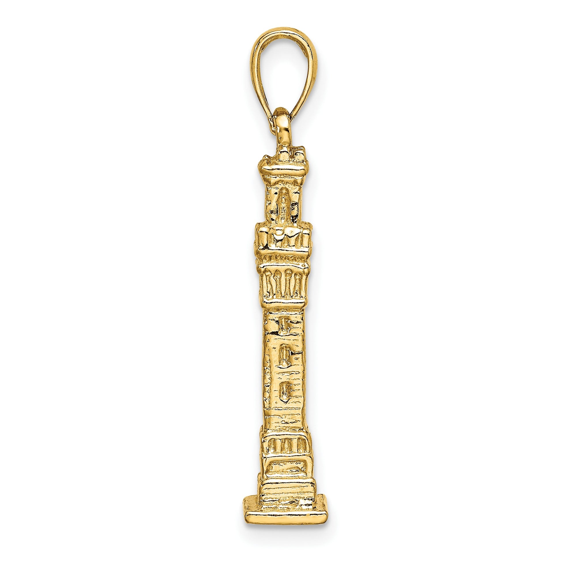 14K 3-D Pilgrim Memorial Monument Charm