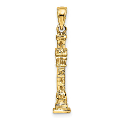 14K 3-D Pilgrim Memorial Monument Charm