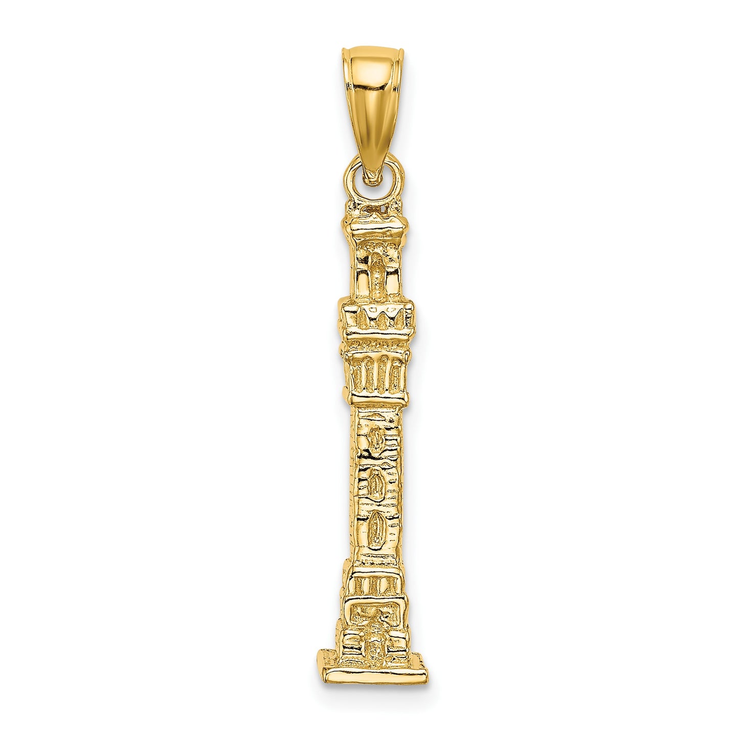 14K 3-D Pilgrim Memorial Monument Charm