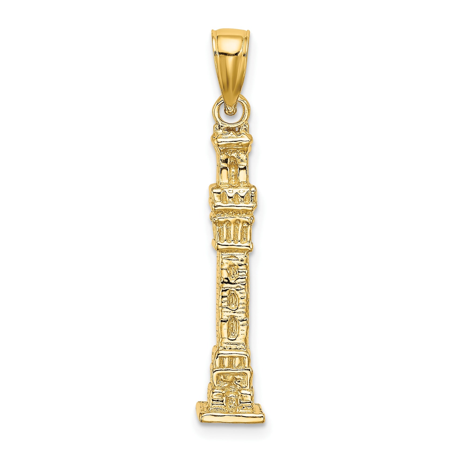 14K 3-D Pilgrim Memorial Monument Charm