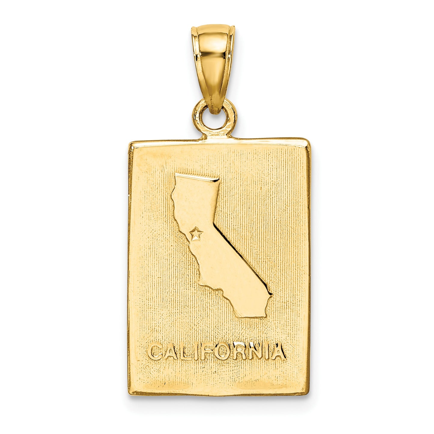 14K SAN FRANCISCO Reversible with CALIFORNIA on Back Charm